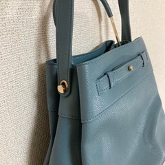 LEPSIM 大幅値下げ　ティール ハンドル付きショルダーバッグ の画像