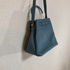 LEPSIM 大幅値下げ　ティール ハンドル付きショルダーバッグ の画像