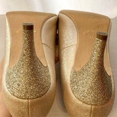 【美品】LL 24.5cm ジュレ( Jurer by vivian)ゴールドの画像