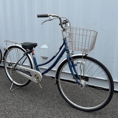 【都内/千葉引取】ママチャリ 26インチ自転車 カゴ/鍵/ライト付