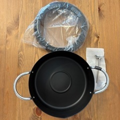 【新品★】温度計付き天ぷら鍋 20cmの画像