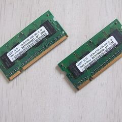 SAMSUNG　PC2-6400S DDR2-800　1GBｘ2...