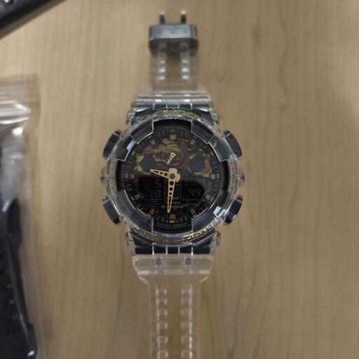 美品 G-SHOCK GA-100CF スケルトンカスタム (syu350) つくばの