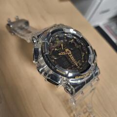 美品 G-SHOCK GA-100CF スケルトンカスタム