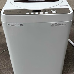 シャープ洗濯機6kg 2019年式
