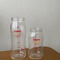 哺乳瓶　ピジョン　ガラス　2本