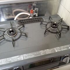 3ヶ月使用 リンナイ都市ガス用 ガステーブルの画像
