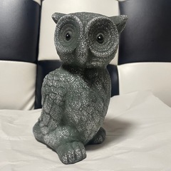 お話し中です(*´-`)ガーデニング🧑‍🌾置き物♡ふくろう🦉