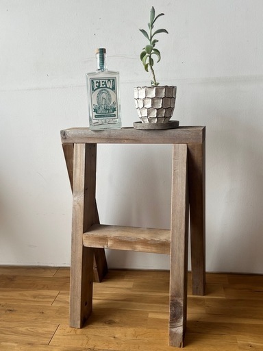 スペイン製　スツール　花台　タイル　ヴィンテージ　チェア　インテリア　IZ 木製スツール・花台 椅子 ウッドスツール | Brocante de La