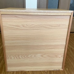 ①無印良品 スタッキングチェスト・引出し・２段／オーク材突板 
の画像