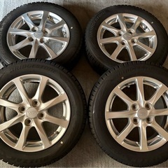 155/65R14 ブリヂストン スタッドレスタイヤホイールセッ...