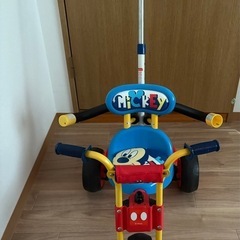 Mickey三輪車　足台付き