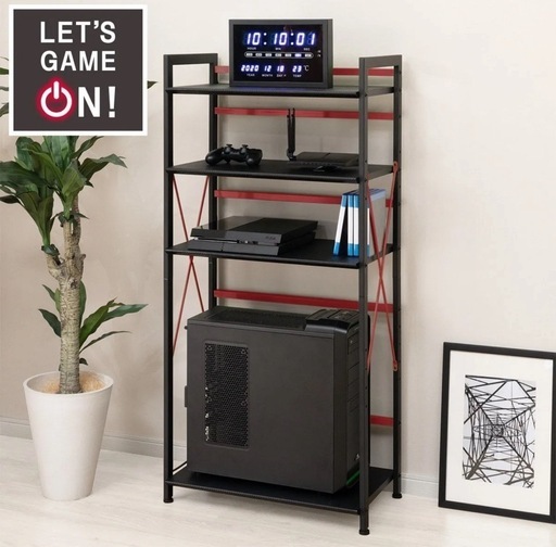 新品 ニトリ ゲーミング シェルフ 組み立て済み取りに来れる方