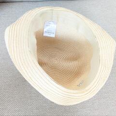 猫耳　子ども用　麦わら帽子　50cmの画像