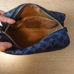 ・COACH ショルダーバッグ アクセル クロスボディ・シグネチャー デニムの画像