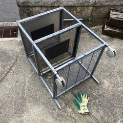 中古　IKEA  スチール　作業台　ステンレスの画像