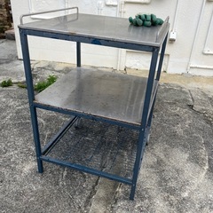 中古　IKEA  スチール　作業台　ステンレスの画像