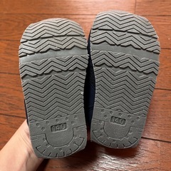 【新品未使用】14cm ベビーシューズ ネイビーの画像