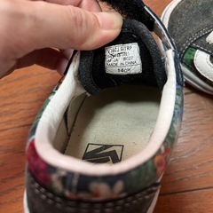 VANS キッズスニーカー 花柄 14cmの画像