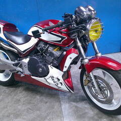 HONDA ホーネット250 白/赤 エンジン始動動画 自賠責保...