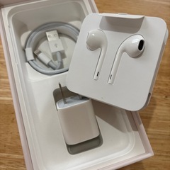 iPhone 純正イヤホン、Lightningケーブル、充電コネクタ