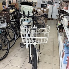 BRIDGESTONE  ブリヂストン　BIkKe　電動アシスト自転車　電動自転車　自転車　前24インチ　後20インチ　3段変速　チャイルドシート付きの画像