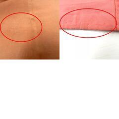 子供着物 銘仙 アンティーク 昔 子供着物 女児用 赤 多色 縞 植物柄 レトロ 昔きもの 明治・大正ロマン 身丈144cm 【キモノオフ野々市若松店】の画像