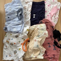50〜60cm 夏用ベビーロンパース６点まとめ売り