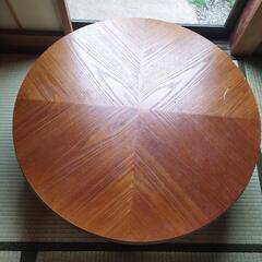 昭和レトロな丸テーブル ちゃぶ台の画像