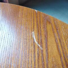 昭和レトロな丸テーブル ちゃぶ台の画像