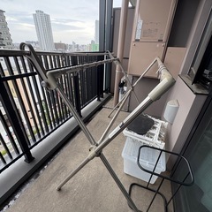 洗濯物干し　スタンド　シルバー