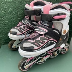 ローラーブレード 17.5~21.5cm ピンク 