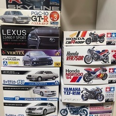 車バイクプラモデルセット