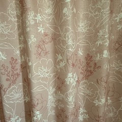 花柄カーテンの画像