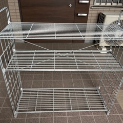 【無印良品】中でも外でも使えるワイヤーラック