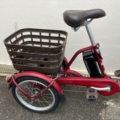 🌟春日🌟 BRIDGESTONE🌟定価247,000円🌟20インチ電動アシスト三輪車🌟3輪車🌟防犯登録OKの画像