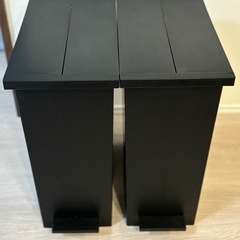 KEYUCAゴミ箱（27L）ブラック 2個