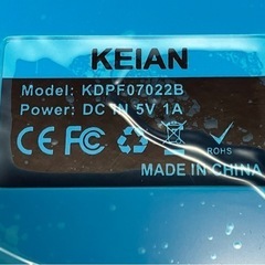 ☆値下げ☆2505-500 KEIAN 7インチ デジタルフォトフレーム リモコン付属 未使用品のため通電未確認の画像