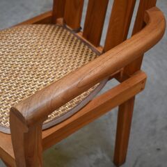 ≪zyt2165ジ≫ エスニック家具 ガーデンチェア 木製アームチェア リゾート家具/アジアン/チーク材/椅子/中古家具/宮城県仙台市 70412-15の画像