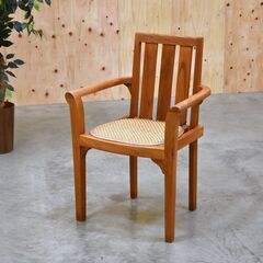 ≪zyt2165ジ≫ エスニック家具 ガーデンチェア 木製アーム...