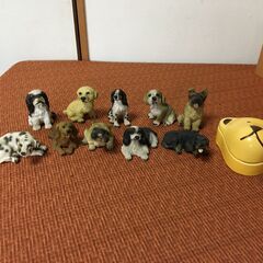 10匹犬ワンちゃん 置物 ミニチュア 外国製? 雑貨 ガーデニン...