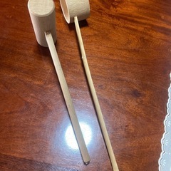 鏡開きの木槌、柄杓の画像
