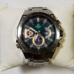 【レアカラー】 CASIO EDIFICE ラウンド グリーン シルバーの画像