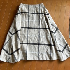 チェック　スカート　フリーサイズ