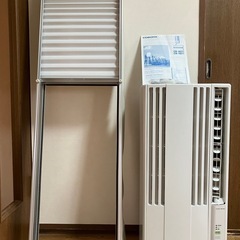 2020年製 CORONA コロナ 窓用 エアコン(CW-F1620) 4～7畳目安 リモコン&取付枠あり の画像