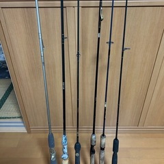 バス釣り　オールドロッド　6本