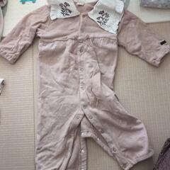 女の子 冬 80 ロンパースの画像