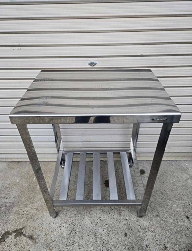 Takara standard●ステンレス製 業務用 キッチン置き棚 W60×H80×D45cm 置棚 作業台棚 ステンレス棚 キッチンラック 二段棚 上棚 厨房収納