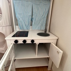 【価格相談可】IKEA おままごとキッチン【木製】+αの画像