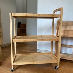 キッチンワゴン　キャスター付き